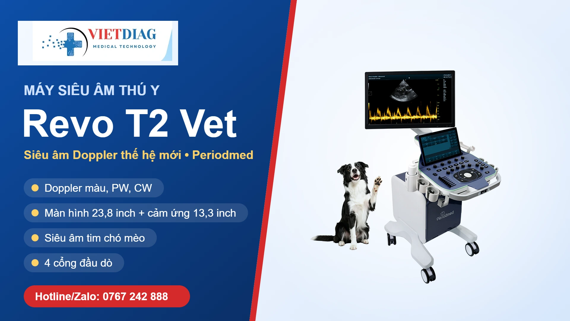 Máy siêu âm thú y Revo T2 Vet: thông số và so sánh